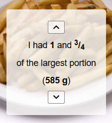 More than the largest portion option